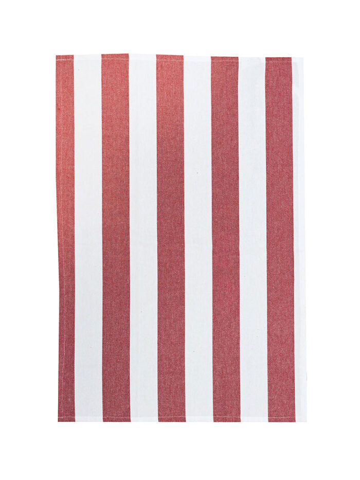 Linen House Revana Red 3 Pack Teatowels 50x75cm