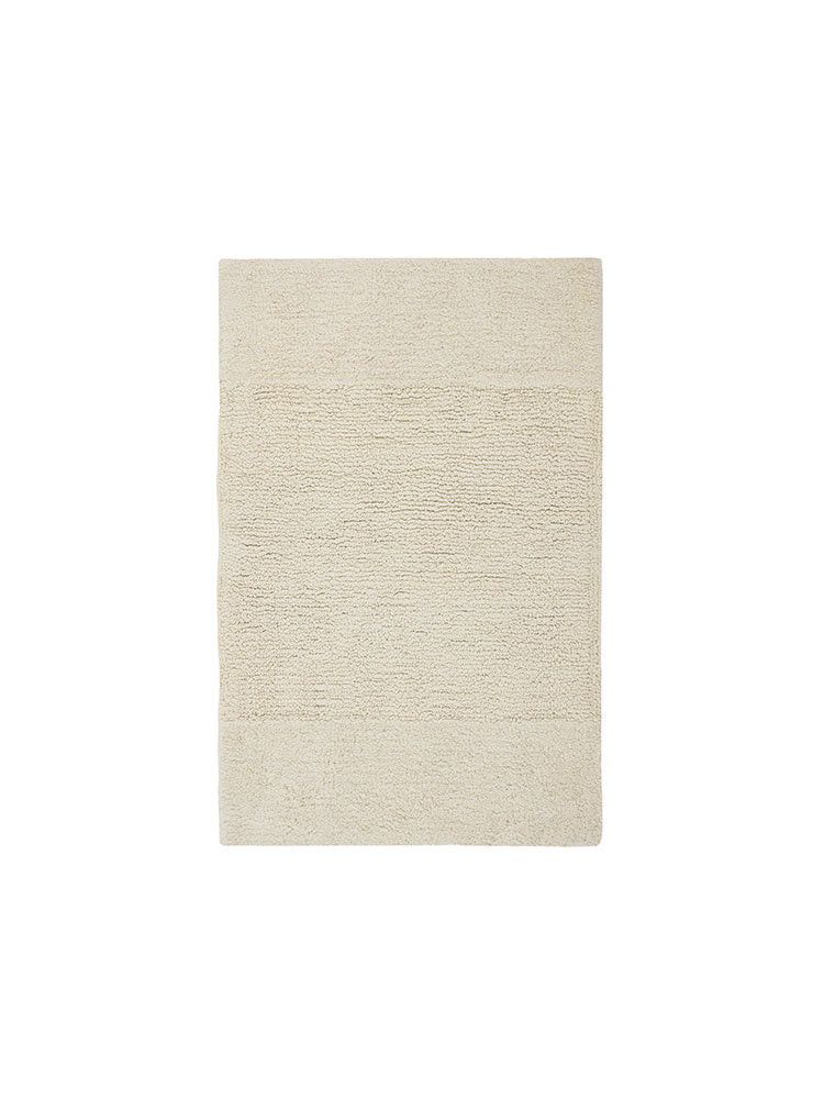 Linen House Quinn Spanish White Bath Mat 50x80cm.