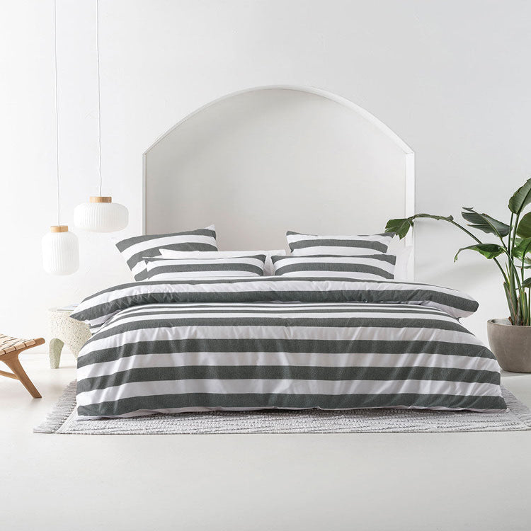Linen House Sydney Carbon Duvet Cover Set