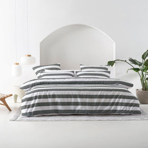 Linen House Sydney Carbon Duvet Cover Set