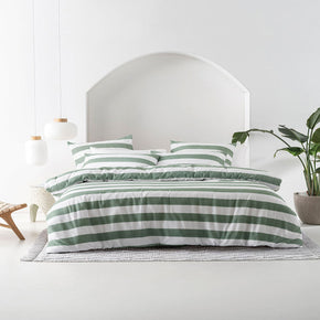 Linen House Sydney Moss Duvet Cover Set