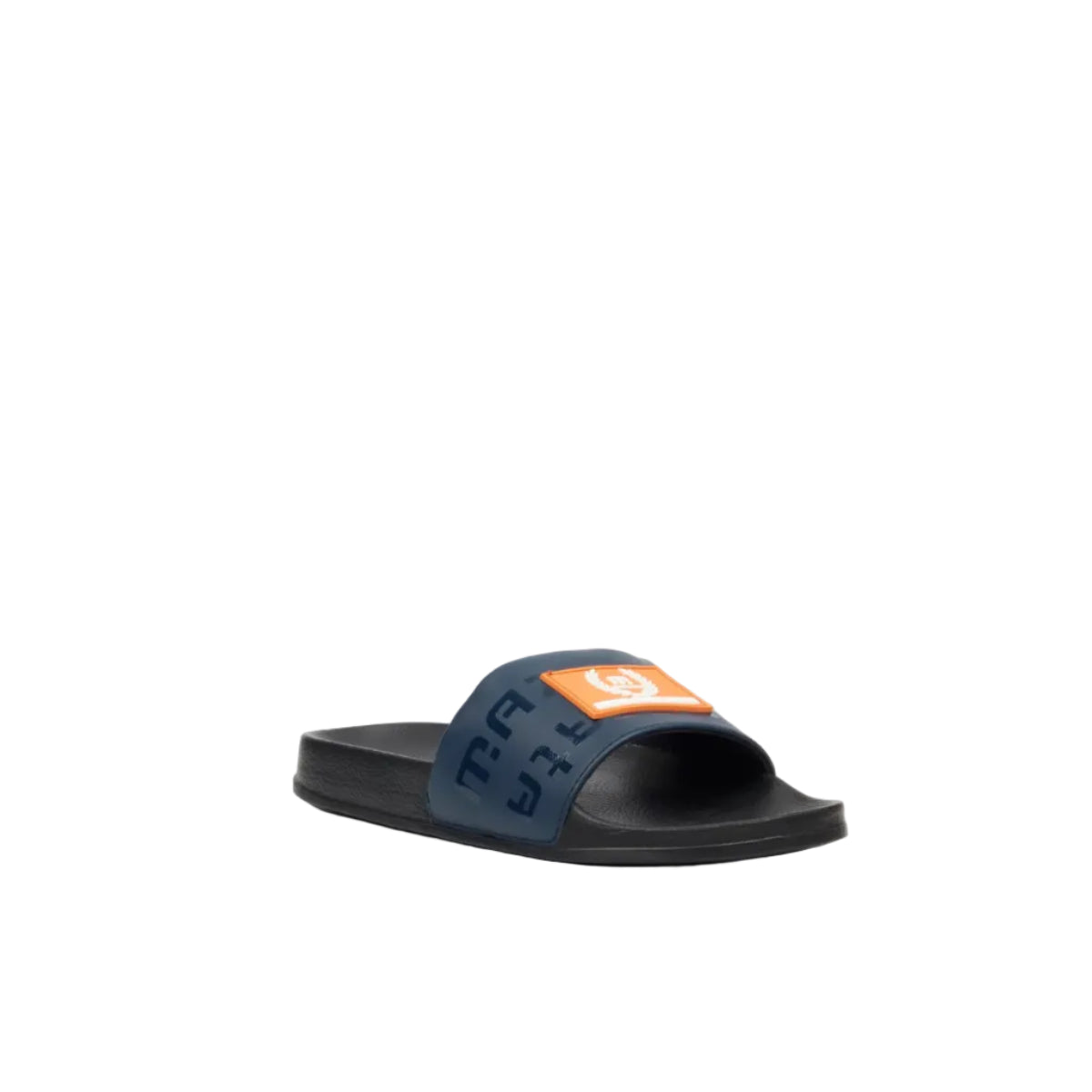 Mazerata Lido 3 Faux Leather Sandal-Navy