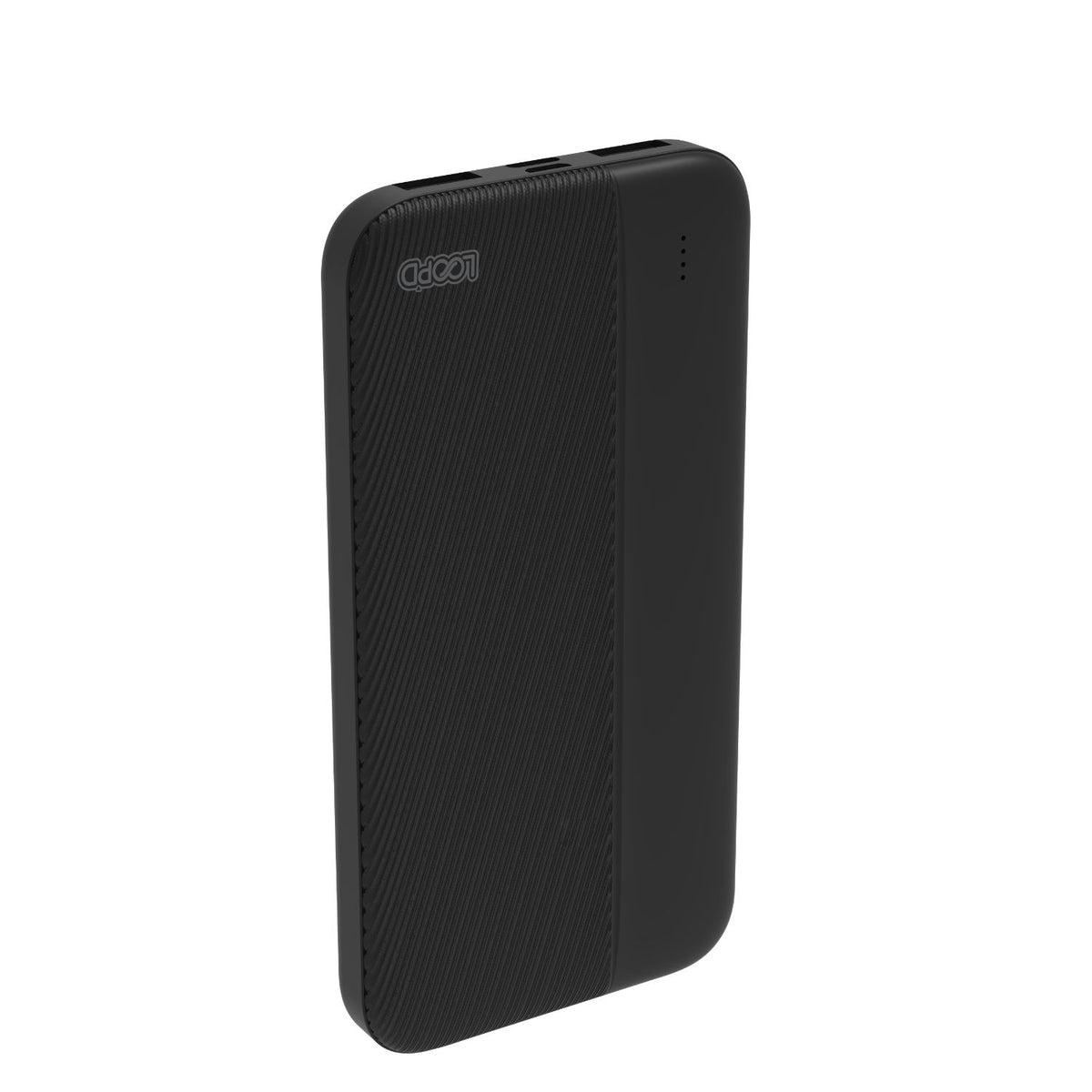 Loopd 10000mAh 4LED Powerbank - Black