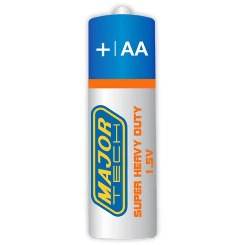 Major Tech AA Super Heavy Duty Batteries 4Pc R6P BP4G.