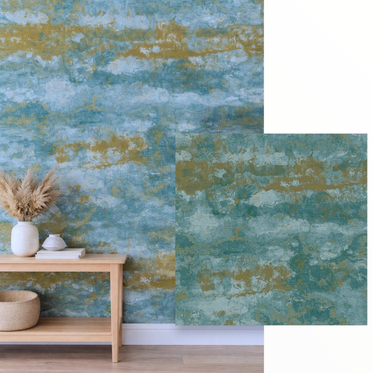 Luminance Blue Surf Wallpaper Roll 0.53m x 10.0m.