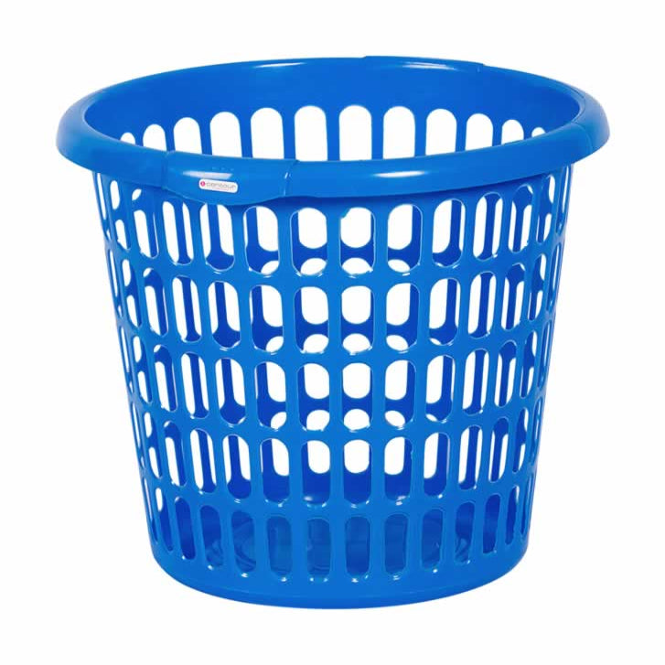 Laundry Basket Round Lucky Assorted Colour P1834