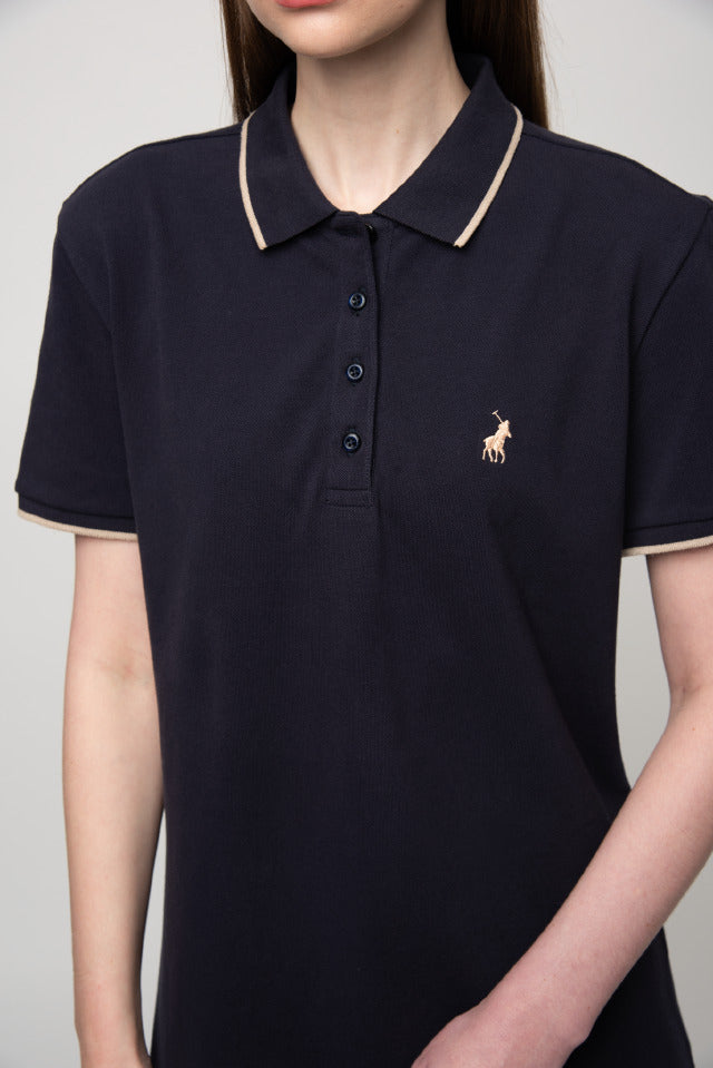 Polo Women Leah Short Sleeve Golfer Dress Navy