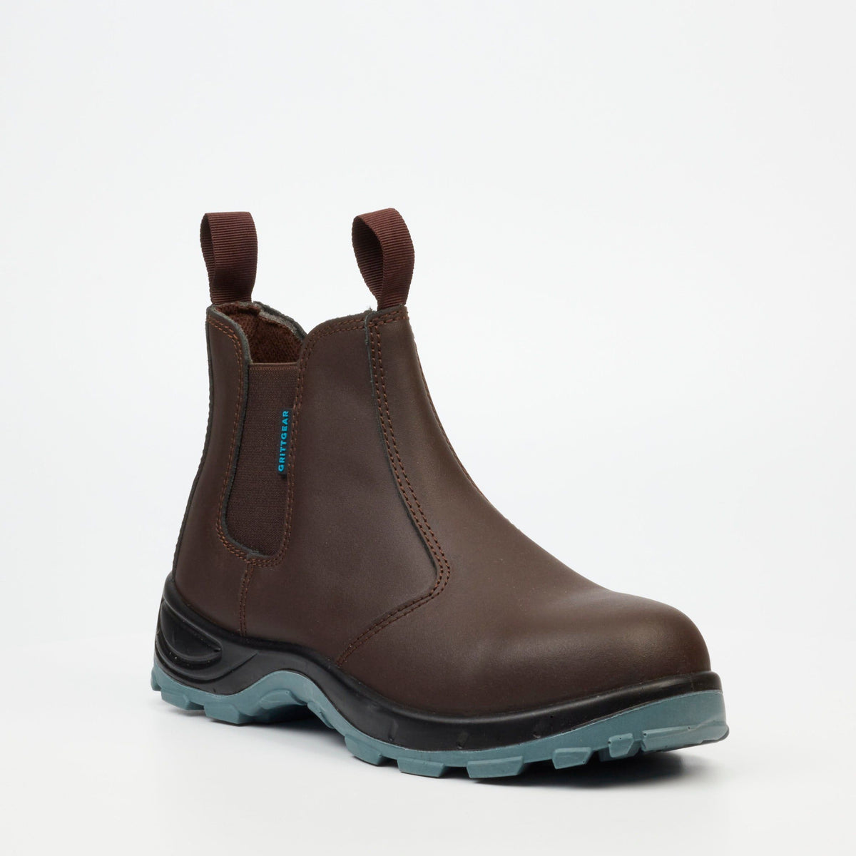 Grittgear Unisex Boots In Chocolate S1 Mangano Smooth Leather.