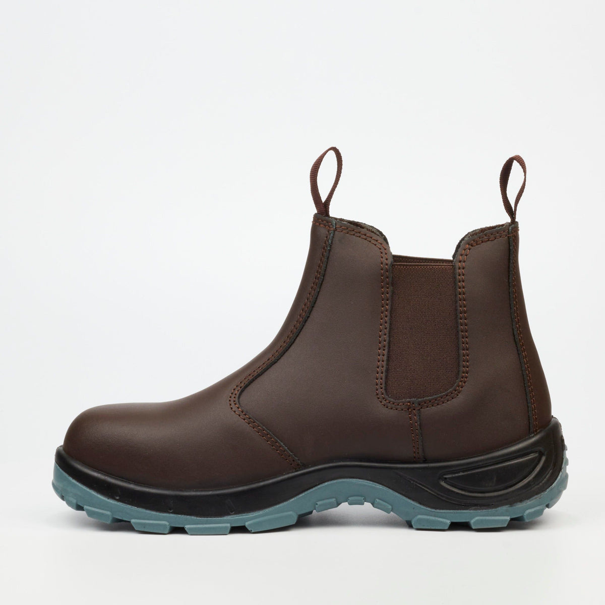 Grittgear Unisex Boots In Chocolate S1 Mangano Smooth Leather.
