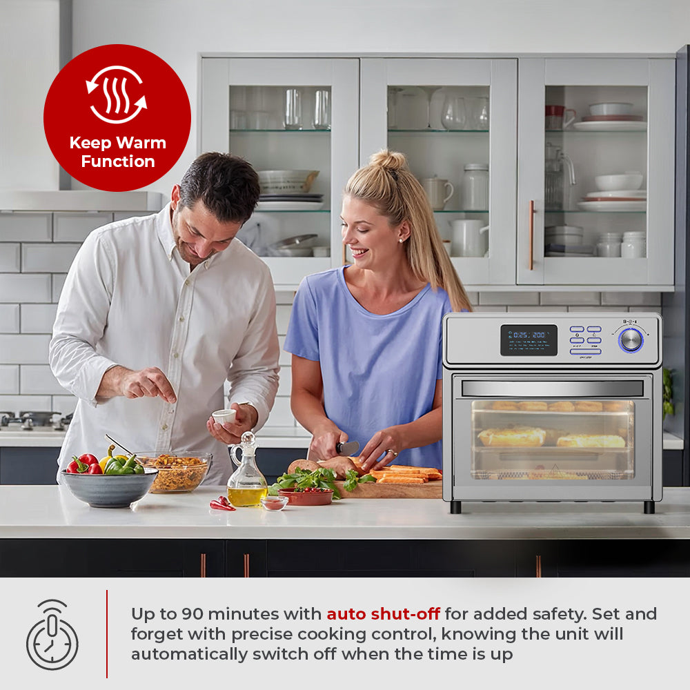 Milex 25L Air Fryer Oven With Rotisserie MAO002