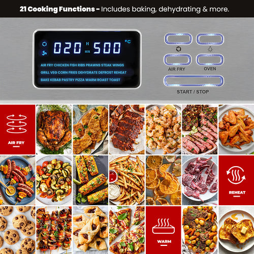 Milex 25L Air Fryer Oven With Rotisserie MAO002