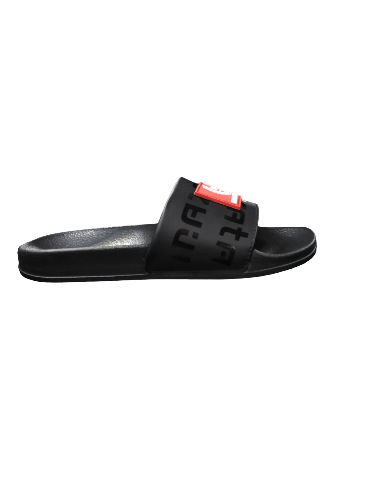 Mazerata Lido 3 Faux Leather Sandal-Black
