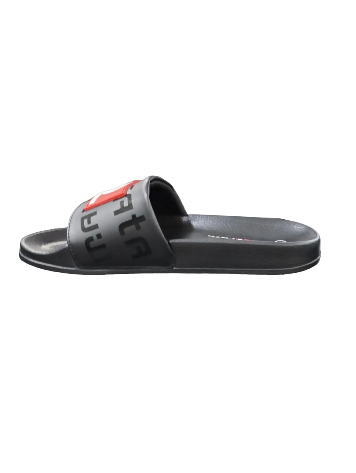 Mazerata Lido 3 Faux Leather Sandal-Black