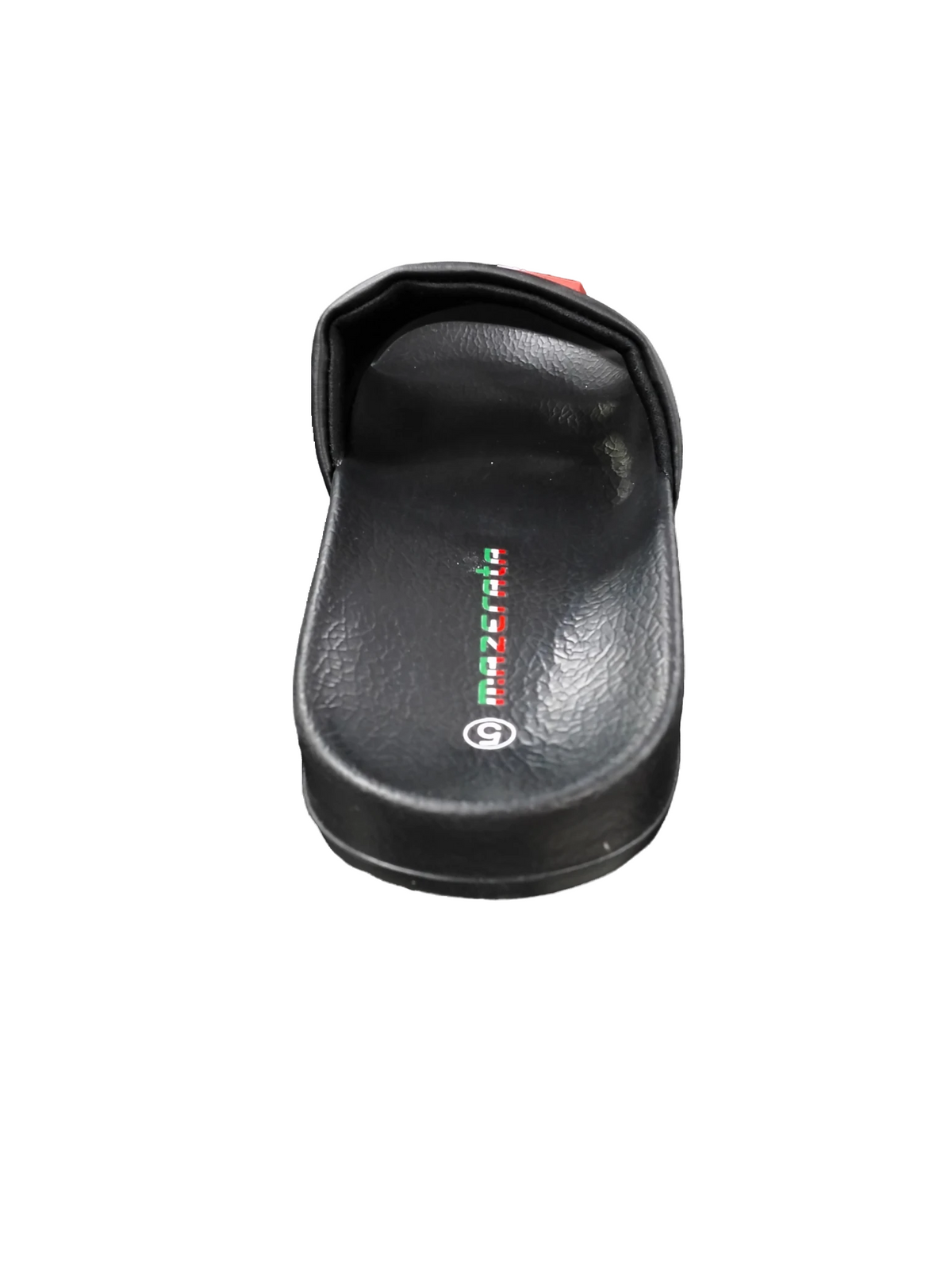 Mazerata Lido 3 Faux Leather Sandal-Black