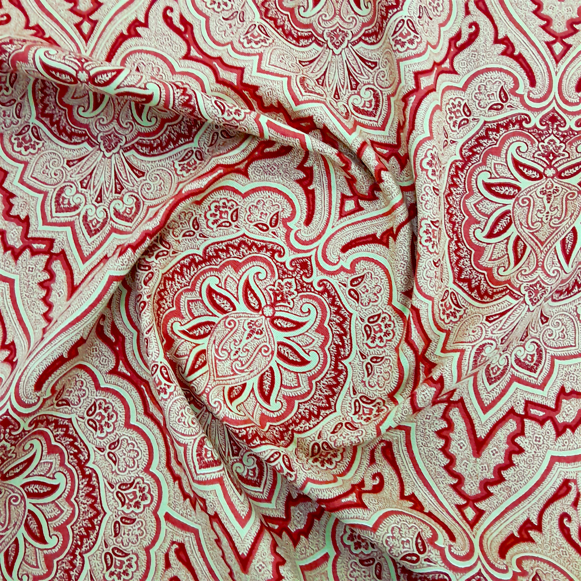 Printed Cotton Fabric Paisley Medallion Primarily 140 cm