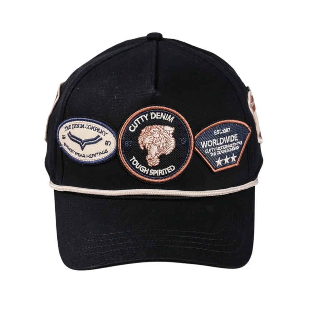 Cutty Badges Pacific Cap-Black CPACIFIC