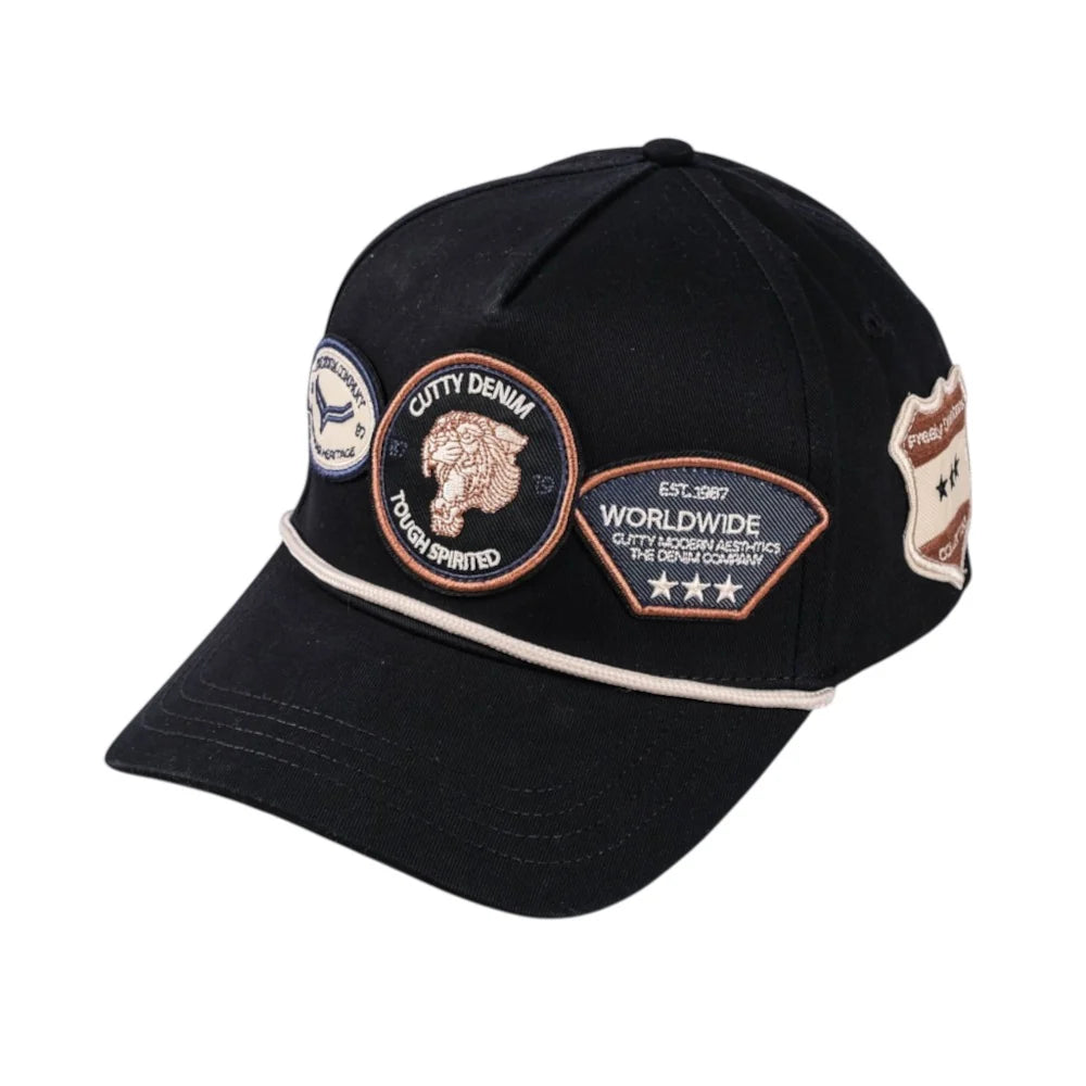 Cutty Badges Pacific Cap-Black CPACIFIC