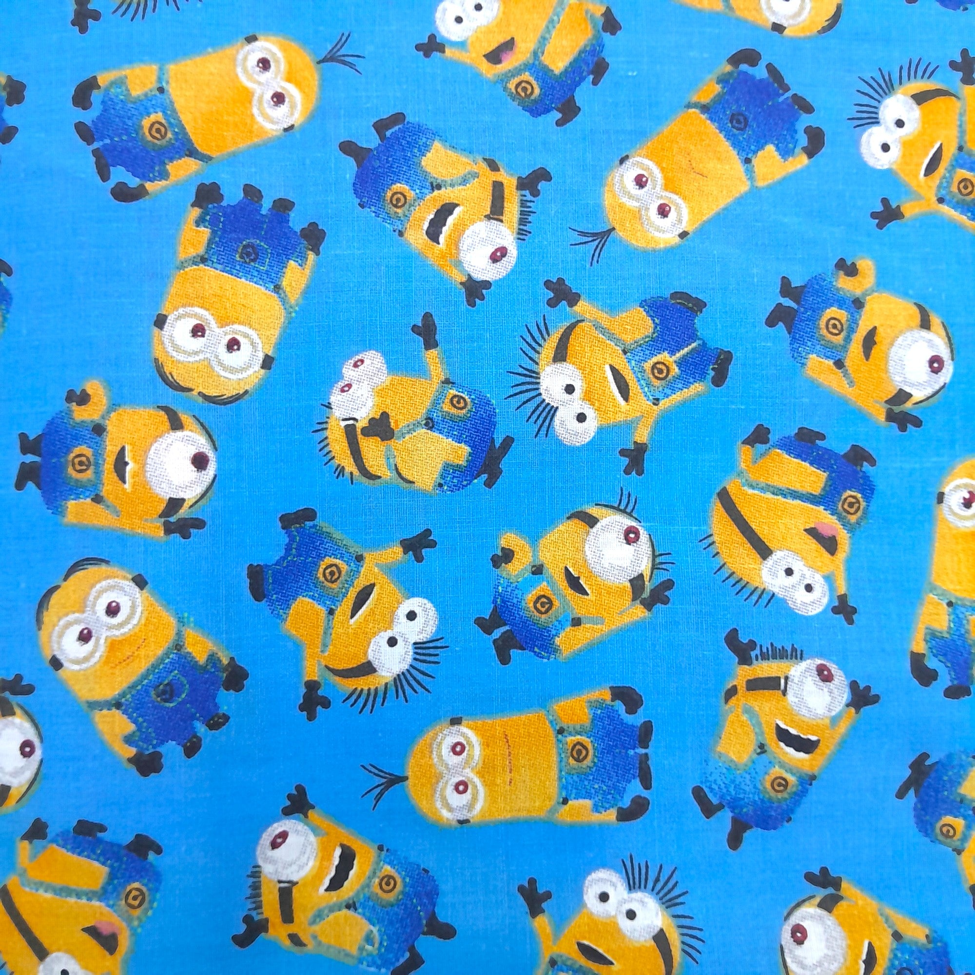 100% Printed Cotton Sheeting Fabric Minions 240 cm (8042861199449)
