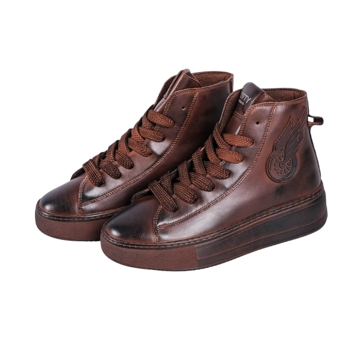 Cutty Men's Tampa Leath Hi Sneakers-Mud CUTAMAPA HIGH