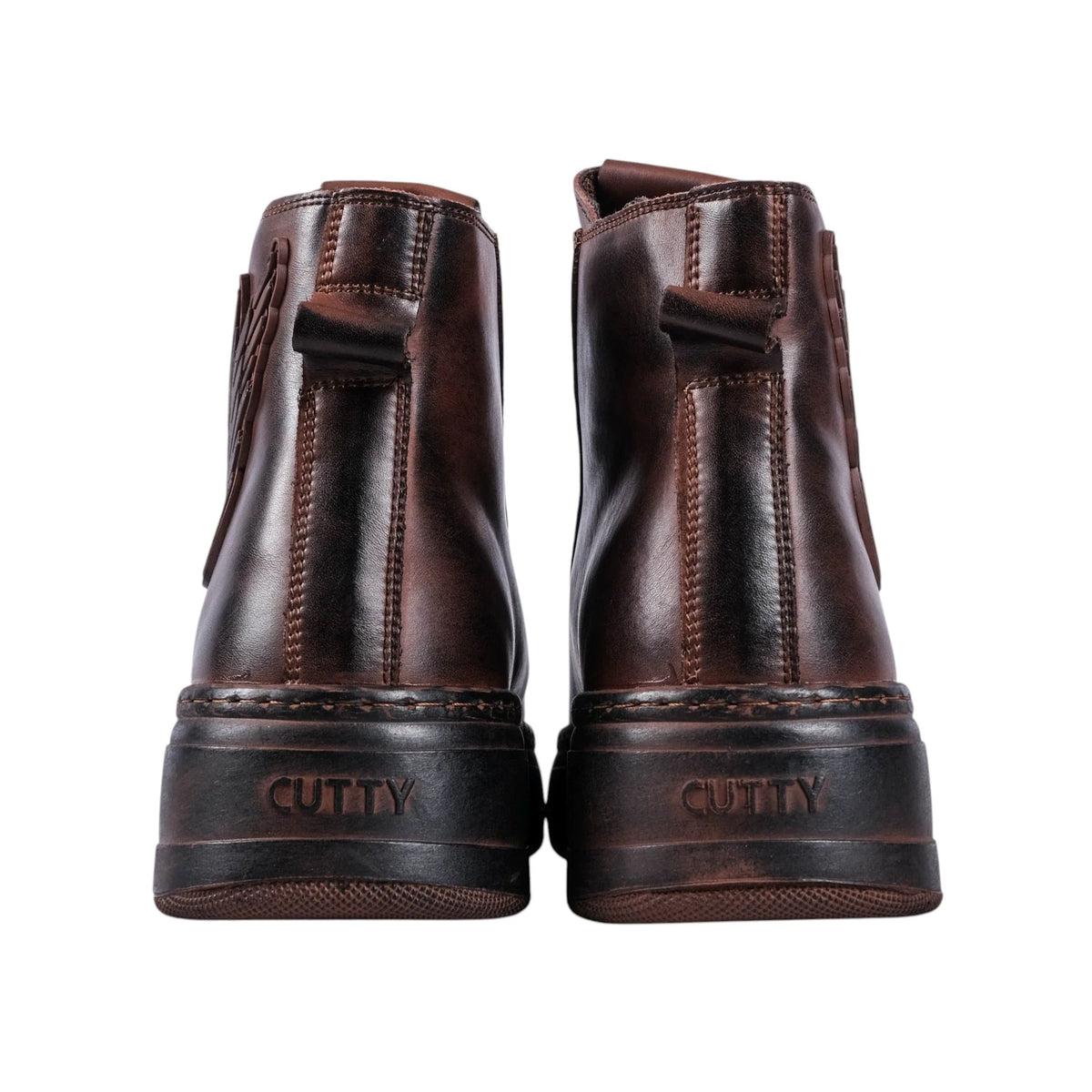 Cutty Men's Tampa Leath Hi Sneakers-Mud CUTAMAPA HIGH