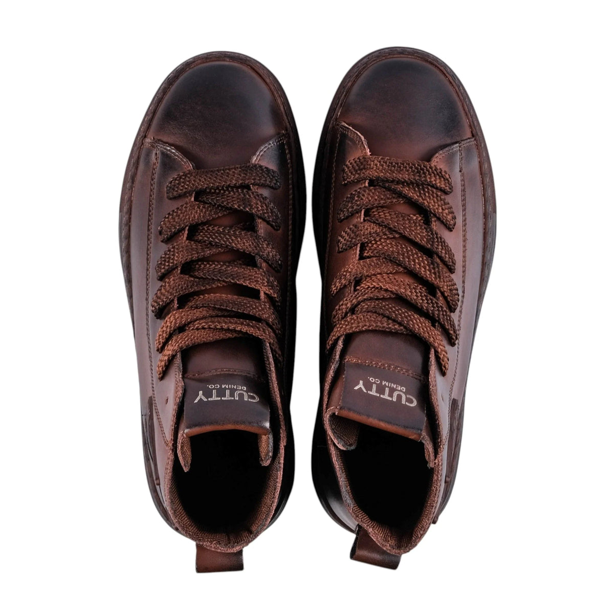 Cutty Men's Tampa Leath Hi Sneakers-Mud CUTAMAPA HIGH
