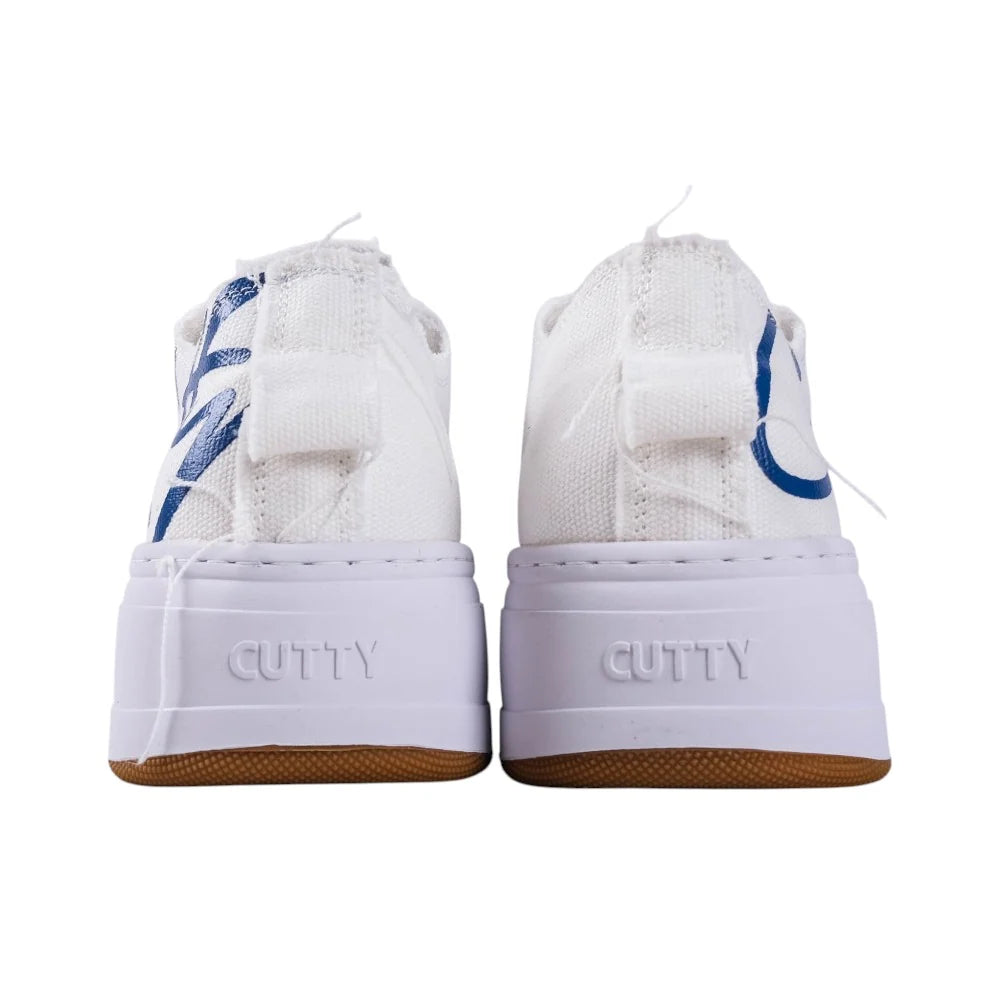 Cutty Men's Canvas Tampa Low Sneakers-White CUTAMAPA LOW