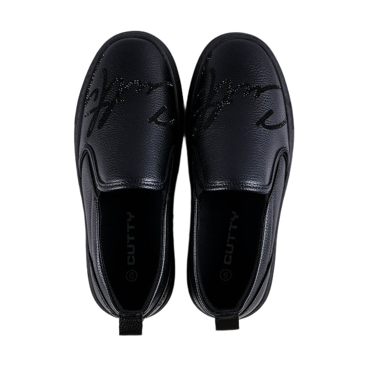 Cutty Men's Rhinestone Slide On-Black CUGRANBY SEG