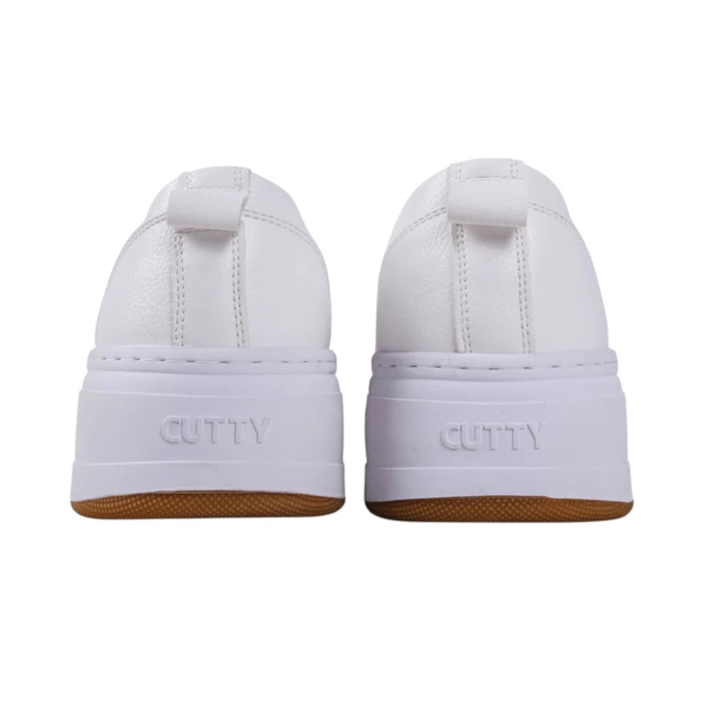 Cutty Men's ranby PU Rhinestone Sneakers-White CUGRANBY