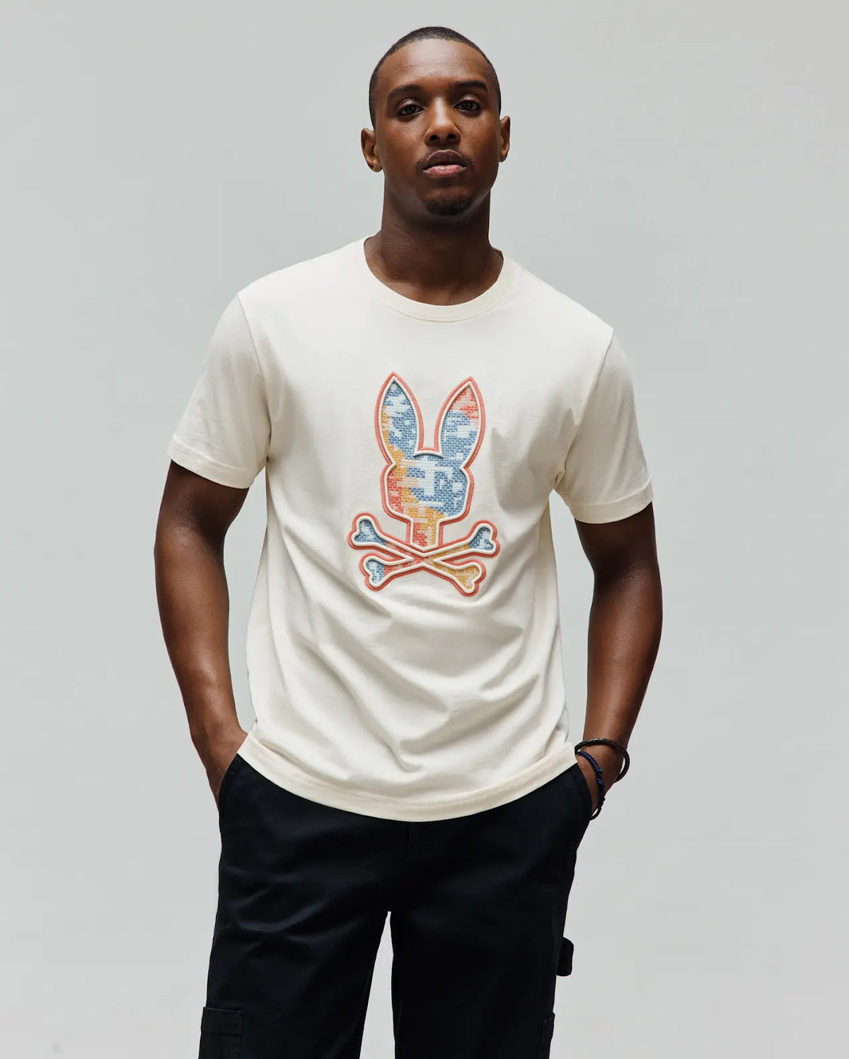 Psycho Bunny Olivier Tee-Pristine MT0200200