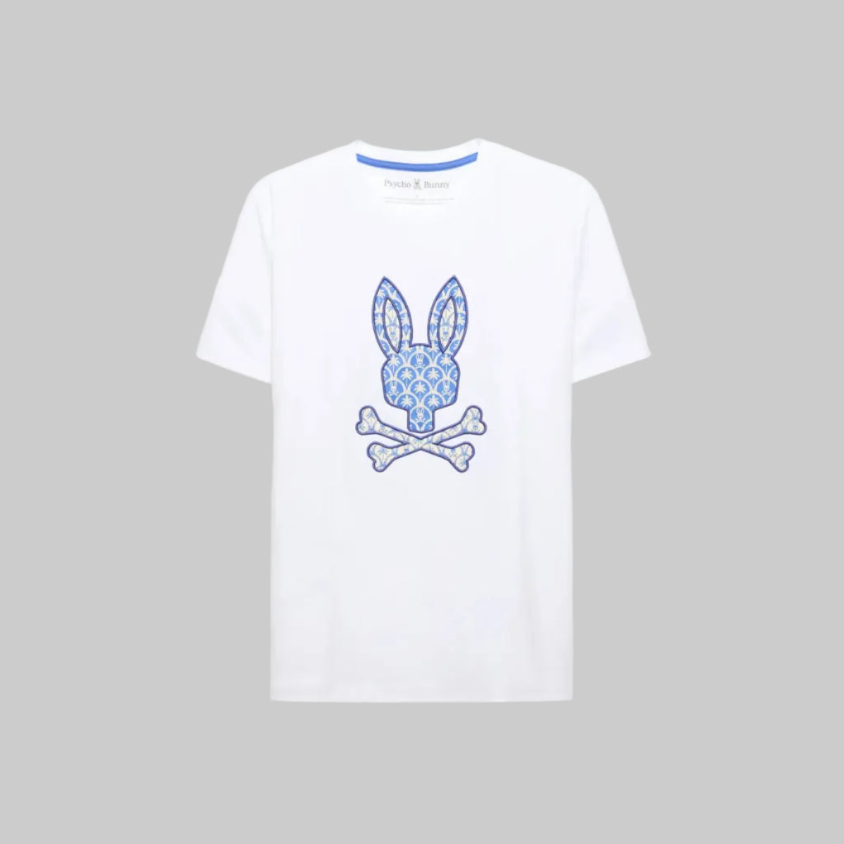 Psycho Bunny Mens Brad Graphic Tee-White MT0200274