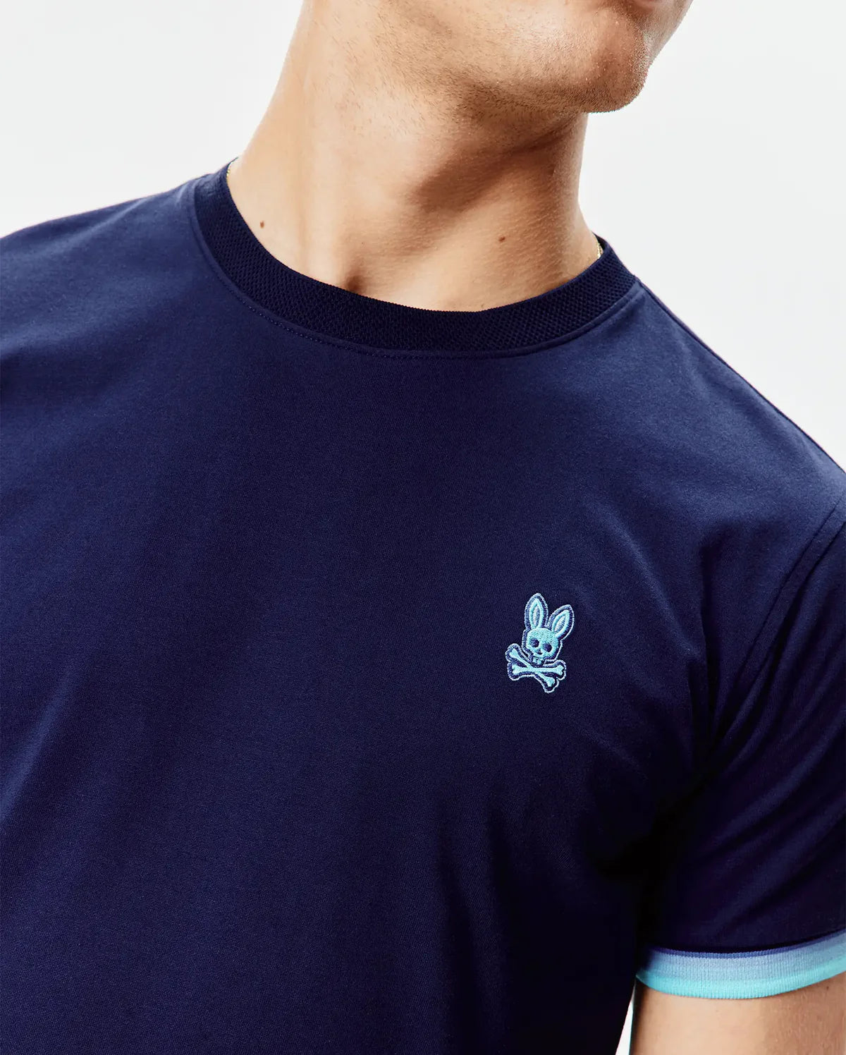 Psycho Bunny Mens  Holden Tee- Evening Blue MT0200352