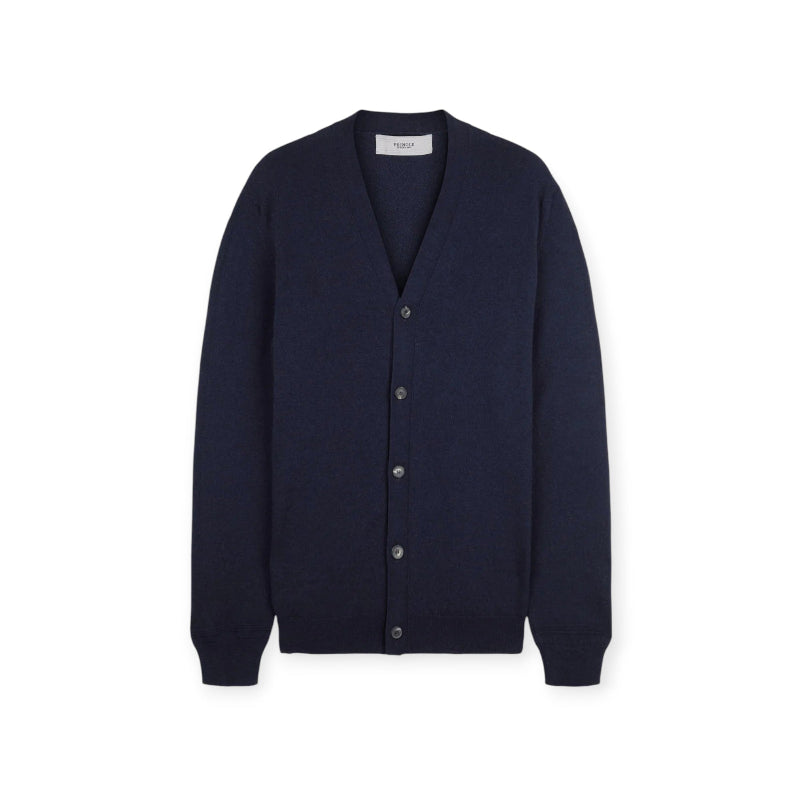 Pringle kaled Long Sleeve Cardigan Navy