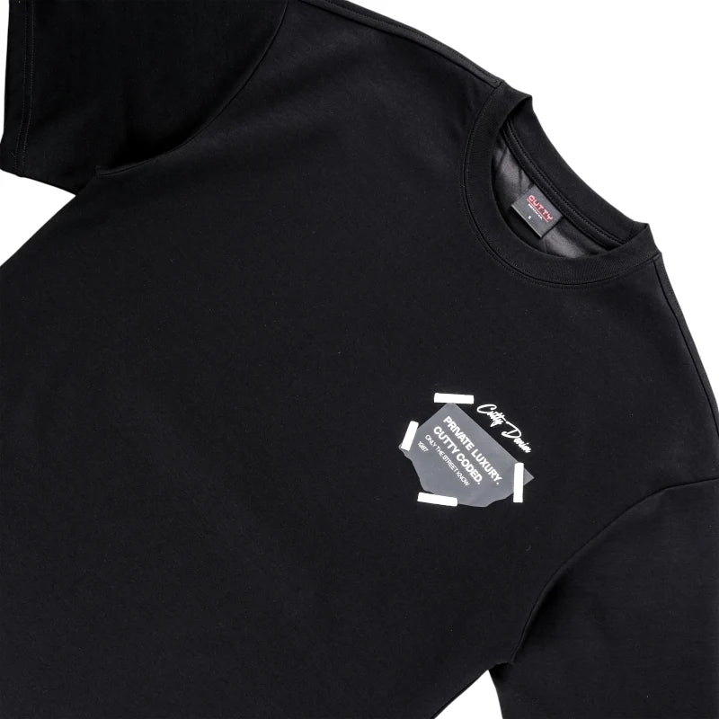 Cutty Men's Private T-Shirt-Black CPRIVATE.