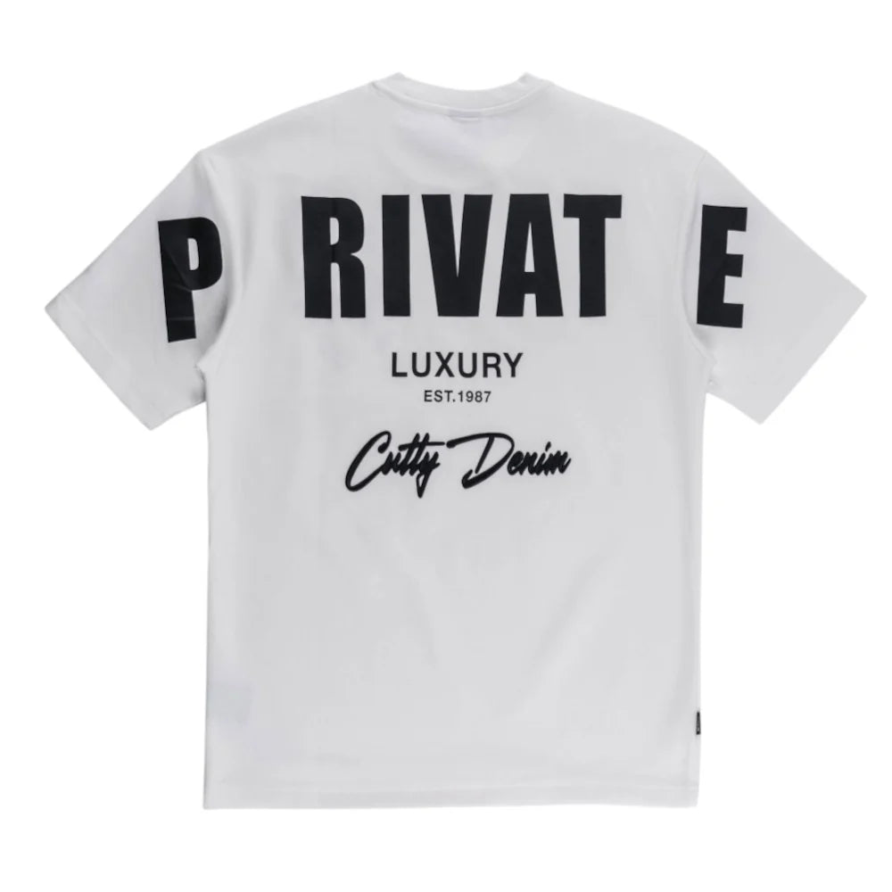 Cutty Men's Private T-Shirt-White CPRIVATE.