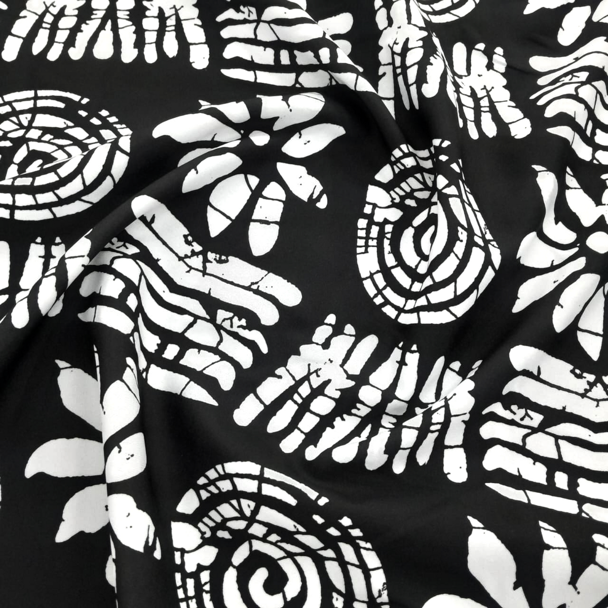 Fabric Printed Mini Matt Mud Mono 140 cm.