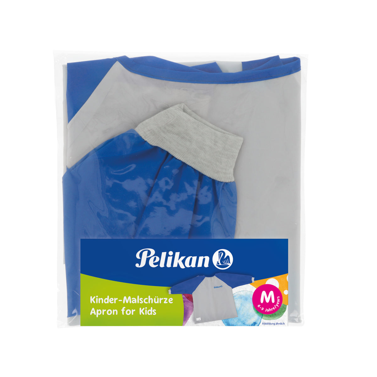 Pelikan Painting Apron With Velcro Closure And Hanging Loop Blue 105346