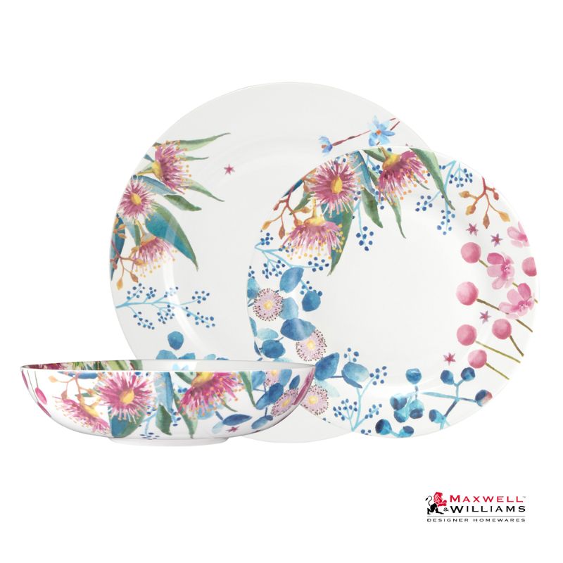 Maxwell & Williams Royal Botanic Gardens Rim Dinner Set 12 Piece YD0152.