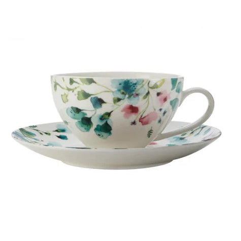 Maxwell & Williams Primavera Coupe Breakfast Cup & Saucer 400ml FX0215