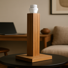 heritage side table lamp TL022 MEDIUM SQUARE BROWN (7954963791961)