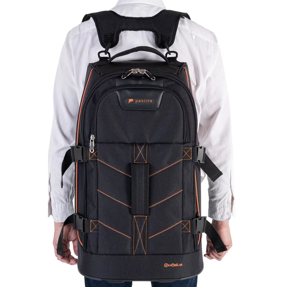 Paklite Mobius 51cm Trolley Duffle-Black/Orange MOB3711