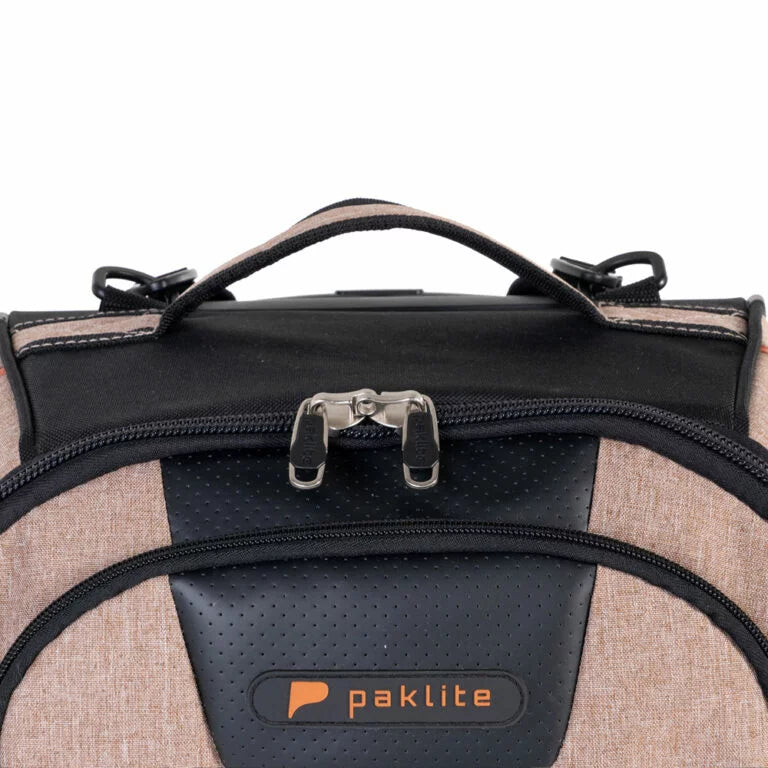 Paklite Mobius 62cm Trolley Duffle-Black/Khaki/Orange MOB3712