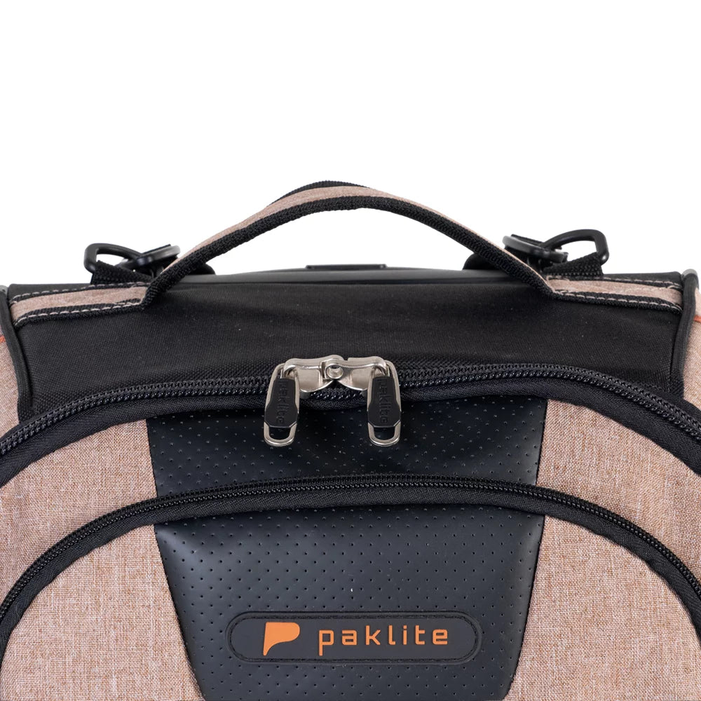 Paklite Mobius 51cm Trolley Duffle-Black/Khaki/Orange MOB3711