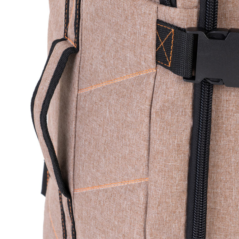 Paklite Mobius 62cm Trolley Duffle-Black/Khaki/Orange MOB3712