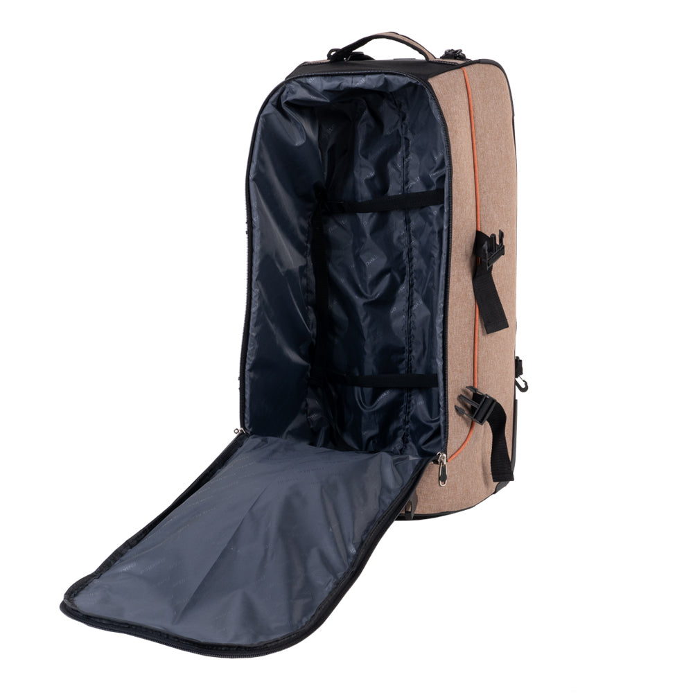 Paklite Mobius 51cm Trolley Duffle-Black/Khaki/Orange MOB3711