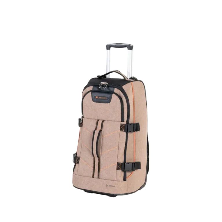 Paklite Mobius 62cm Trolley Duffle-Black/Khaki/Orange MOB3712