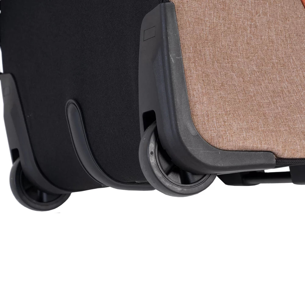 Paklite Mobius 51cm Trolley Duffle-Black/Khaki/Orange MOB3711