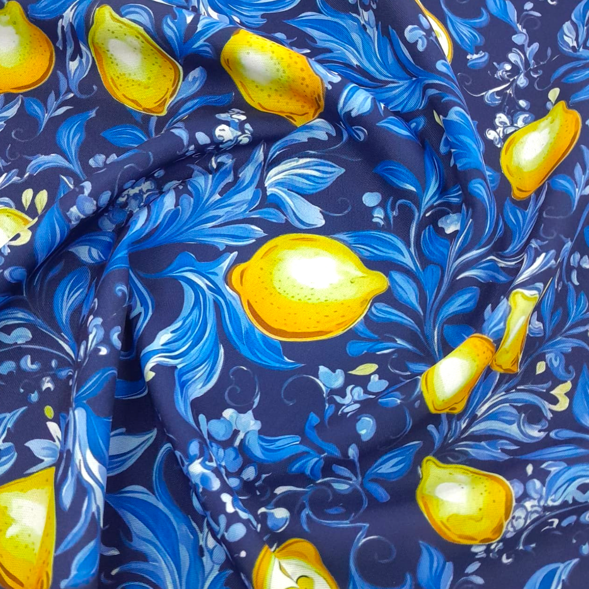 Fabric Printed Mini Matt Lemons D26 140 cm.
