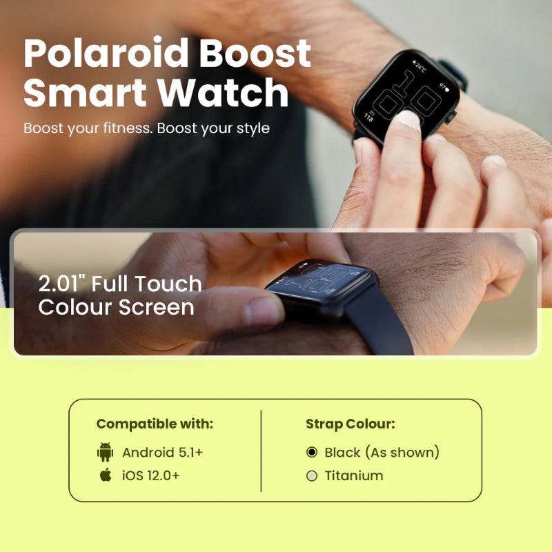 Polaroid Boost Smart Watch PA90BK