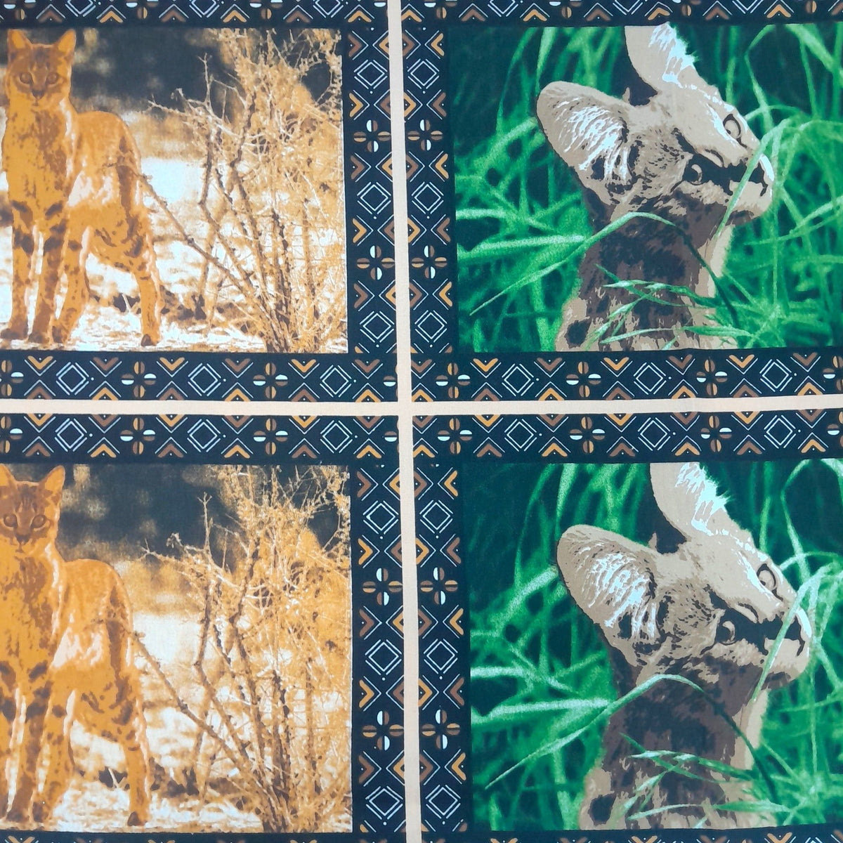 Fabric Cotton Canvas Nocturnal Animals 280 cm.