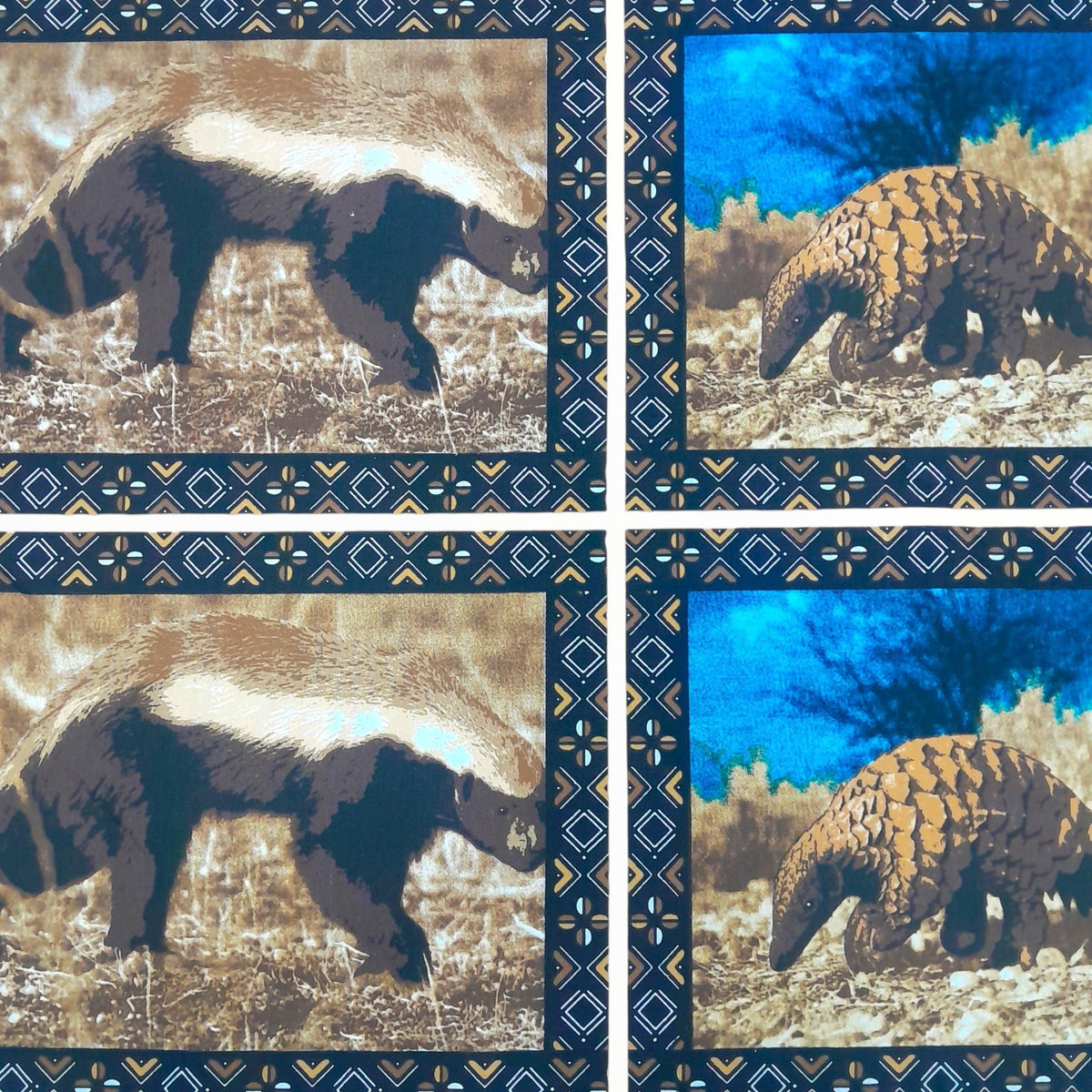 Fabric Cotton Canvas Nocturnal Animals 280 cm.